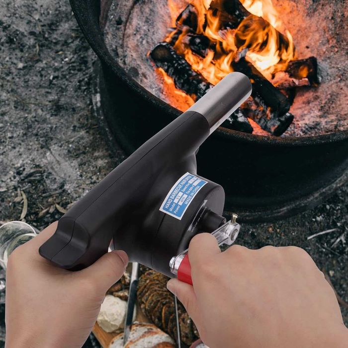 Suflanta manuala pentru aprins focul maner ergonomic duza metalica