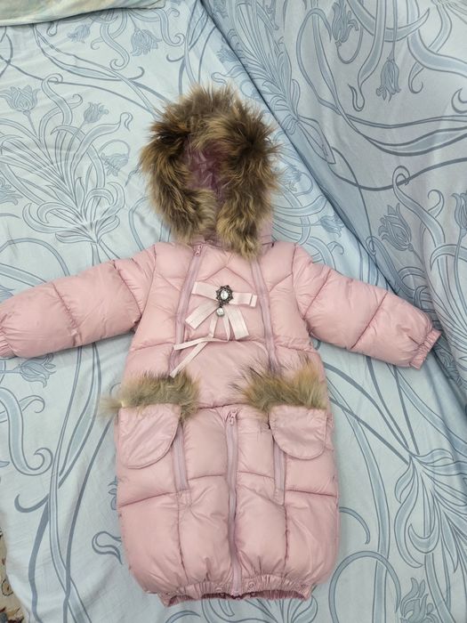 Детский зимний комбинезон, конверт. Размер 68