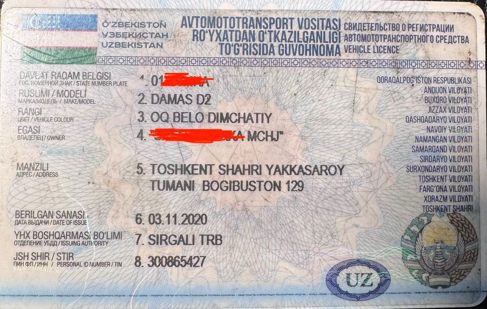 Damas Oq rang 2020 GBO Metan  bor