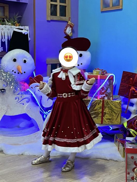 Прокат новогоднее платье на 5-7 лет