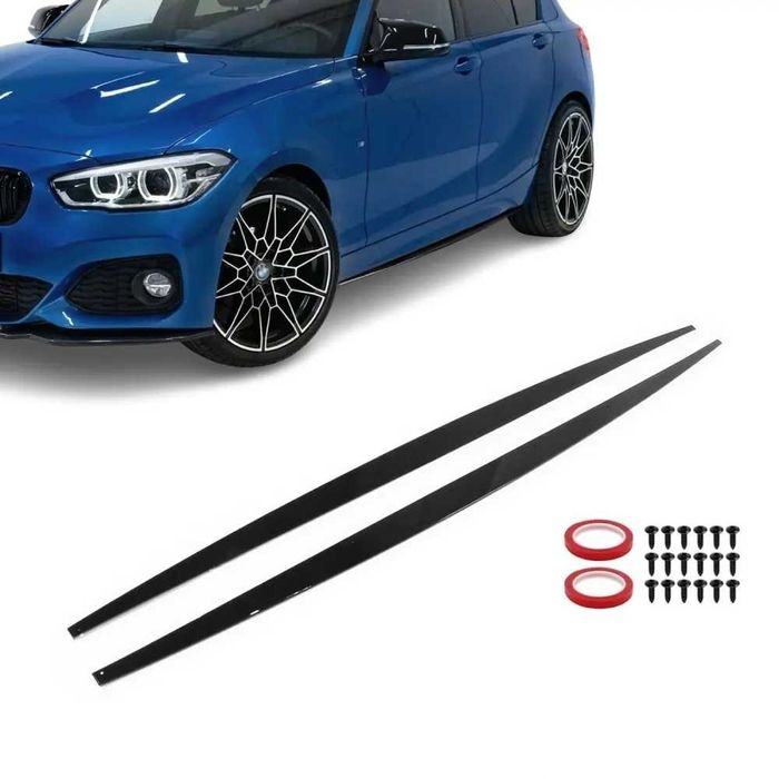 Extensii Praguri Laterale BMW Seria 1 F20 F21 - Negru Lucios