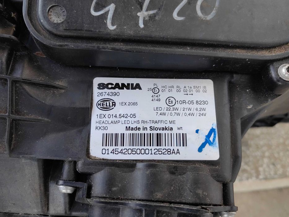 Фар Scania R/S LED ляв / Фар Сканиа / Фар Scania Оригинален