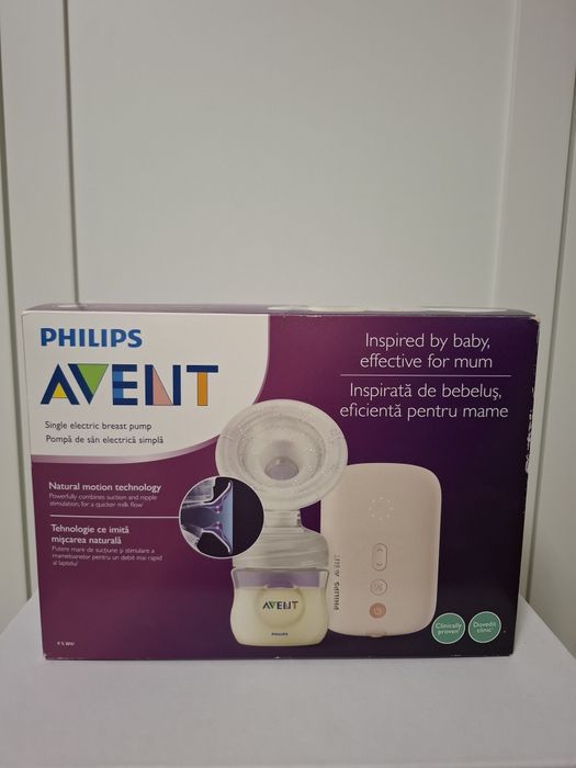 Pompa de san electrica PHILIPS AVENT SCF395/31, roz-alb