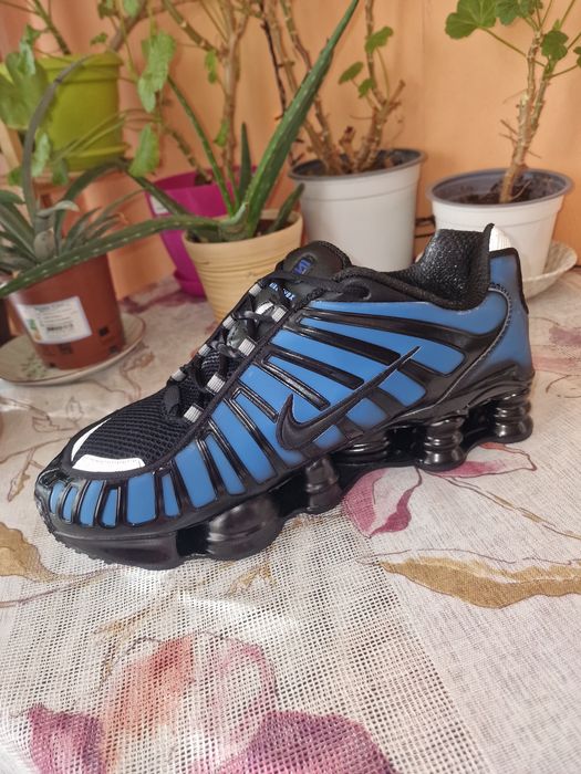 Nike shox tl thermoreactive black &  blue