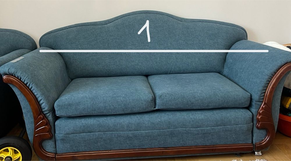 Мягкая мебель софа и кресло