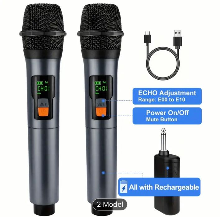 Set microfoane sau microfon wi fi NOU fara fir