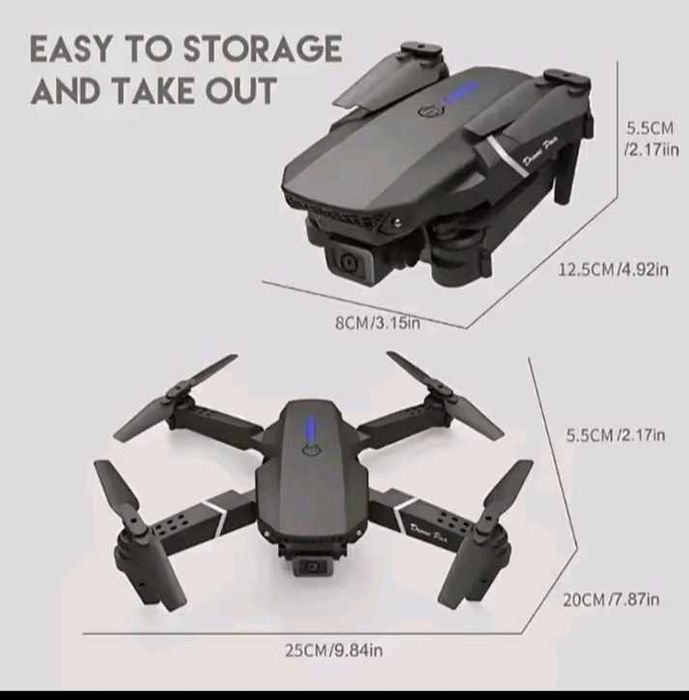 Drona mini E88 video photo