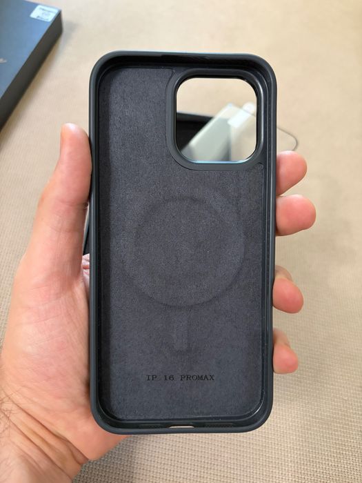 Husă Smart cu Display E-Ink Zeno Creative Case pentru iPhone 16 Pro Max - Negru