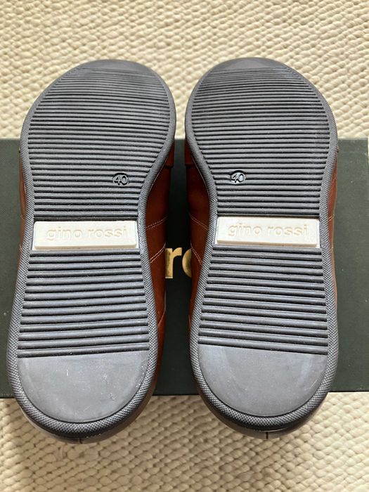Sneakers leather Gino Rossi Brown 40