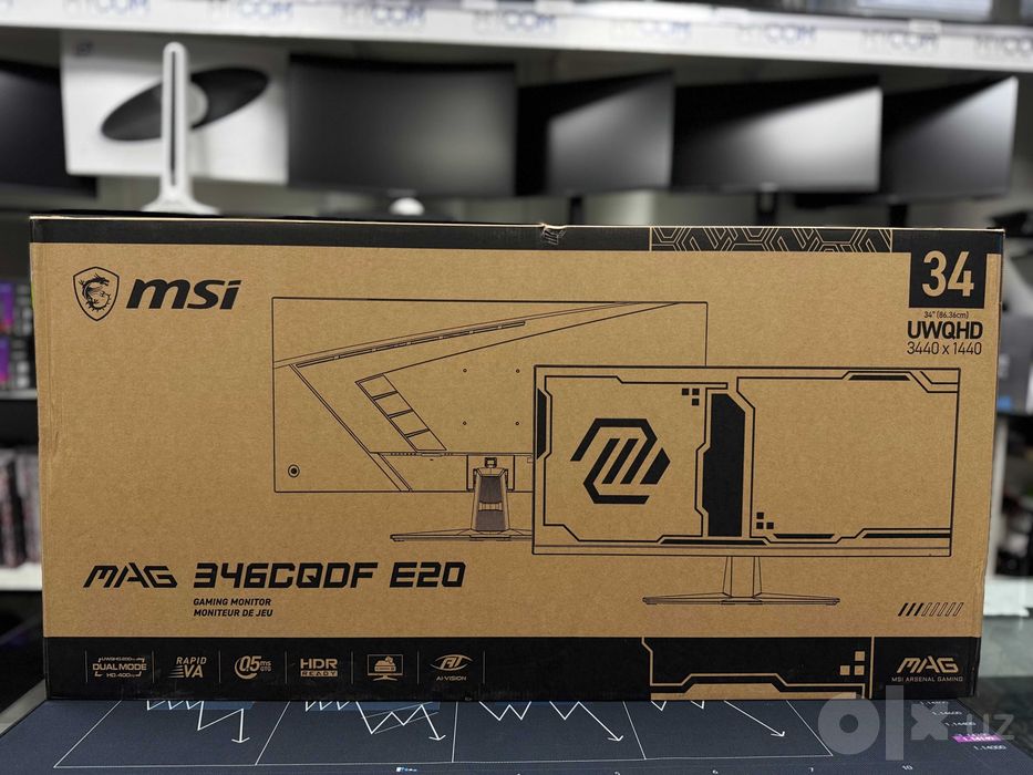 Ультра широкий монитор MSI MAG 346CQDF E20 34″ UWQHD 200Hz 0.5ms Curve