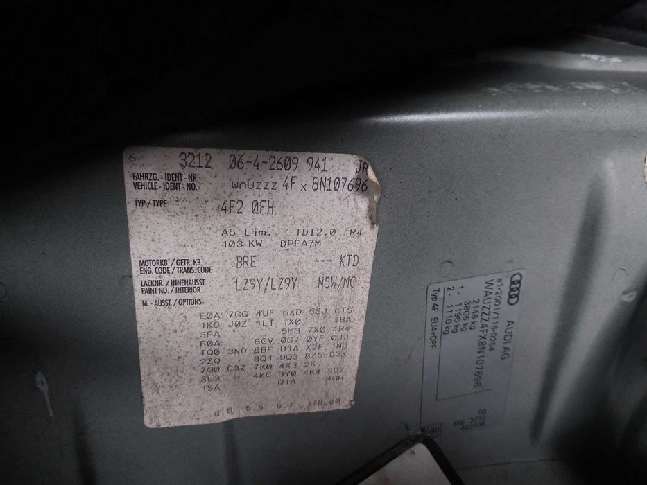 Portiere - Orice Piesa AUDI A6 C6 4F culoare LZ9Y 2.0 BRE Automat KTD