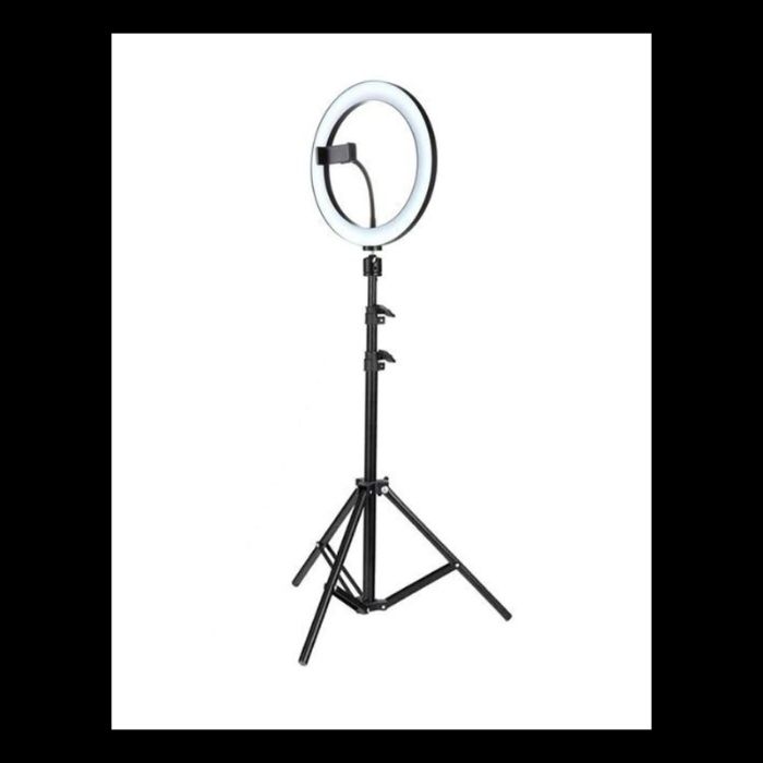 Ring Light 26cm cu trepied si suport telefon pt makeup, vlog, tik-tok