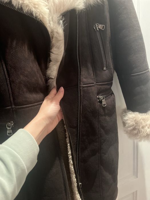 Дамско палто естествена кожа