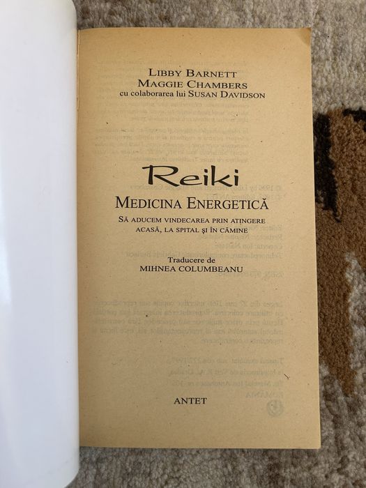 Carte Reiki - Medicina Energetică - Libby Barnett, Maggie Chambers (Editura Antet)