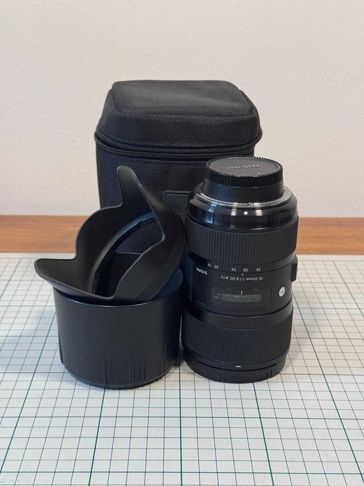 Sigma 18-35 f/1.8 Nikon F + adapter Nikon G, MFT