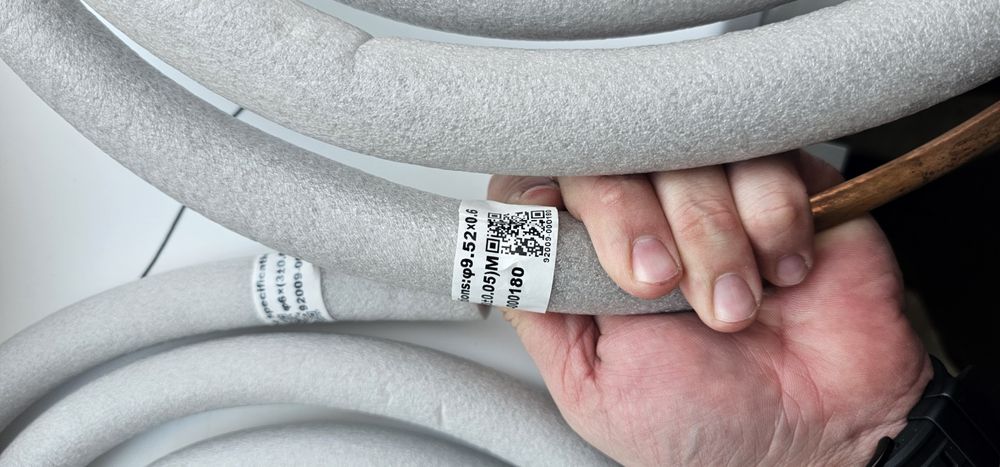 Инсталляция медные трубки для сплит системы