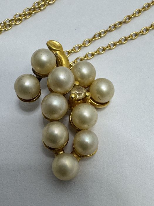 Colier din argint 925 placat cu aur, lant doua pandantive (stugure)