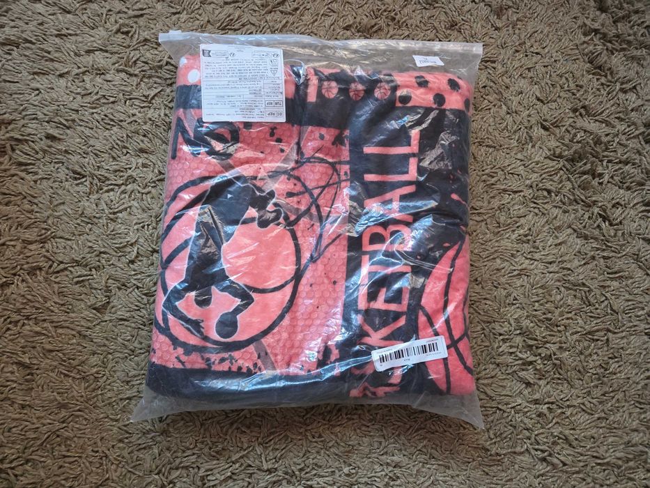 Pătură din fleece cu tematică de baschet