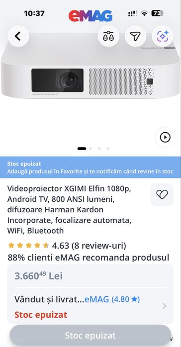 Videoproiector Smart Xgimi Elfin Stand Sigilat