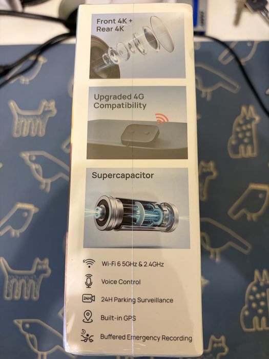 70mai Dash Cam 4K A900 – NOUĂ – 4K + 4K față/spate – model nou lansat