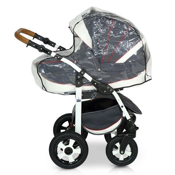 Cărucior 3 în 1 Krausman dark red