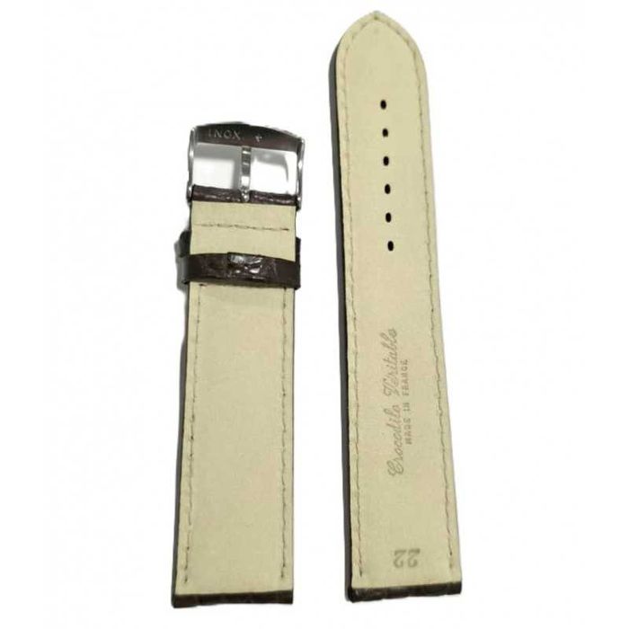 Curea de Ceas din Piele  de Crocodil Fleurus France (18mm, 20mm, 22mm