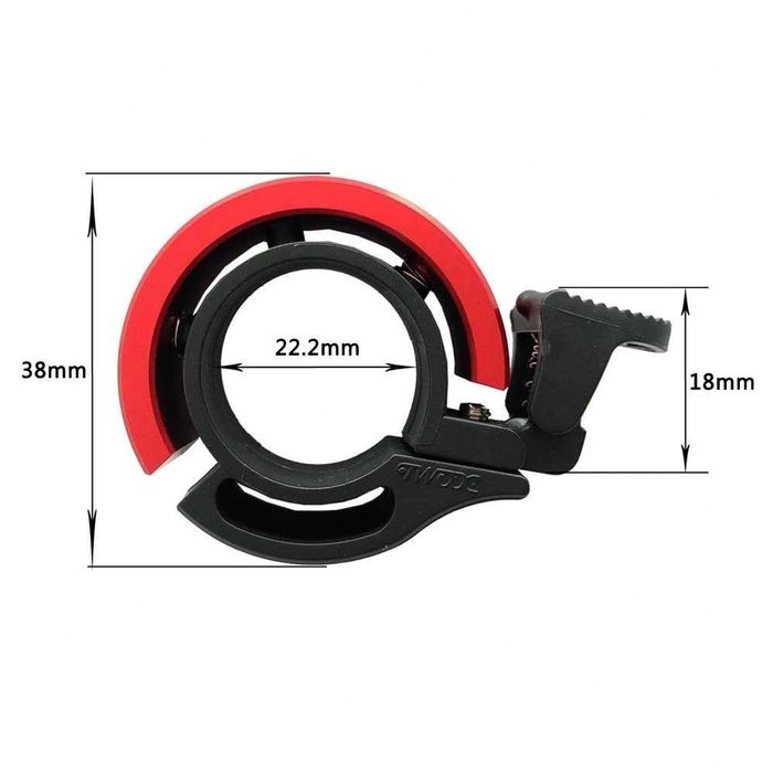 Sonerie trotineta electrica / bicicleta, invizibila, aluminiu, 90 db