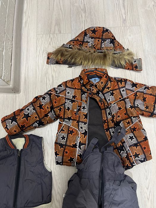 Куртка комбенизон и жилетка на мальчика