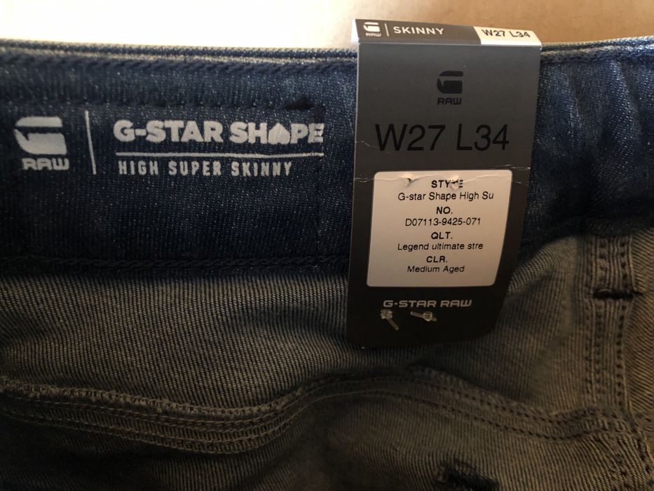 G-Star RAW Shape High Waist Super Skinny ОРИГИНАЛНИ дамски дънки 26-27