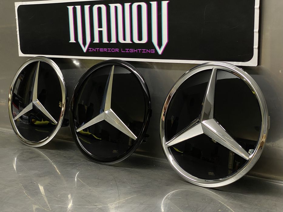 Емблема за предна решетка Mercedes-Benz A B C E GLC GLE CLA CLS ML GLK