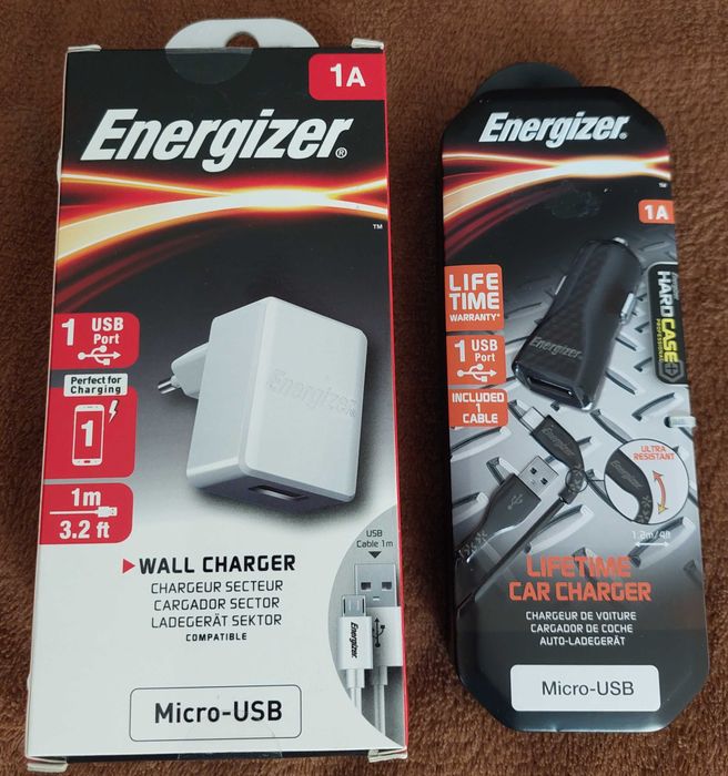 НОВО!!!Стенно зарядно 1А,5W с 1метър кабел,USB A към USB micro+ПОДАРЪК