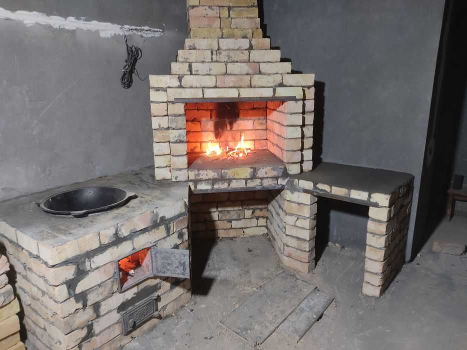 Учок тандир, барбикю, камин ёзги ошхона курамиз..