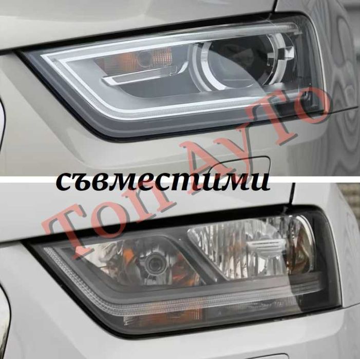 Капаци Фарове Ауди Q3 Audi 2010 - 2015 Стъкла Фарове Капаци