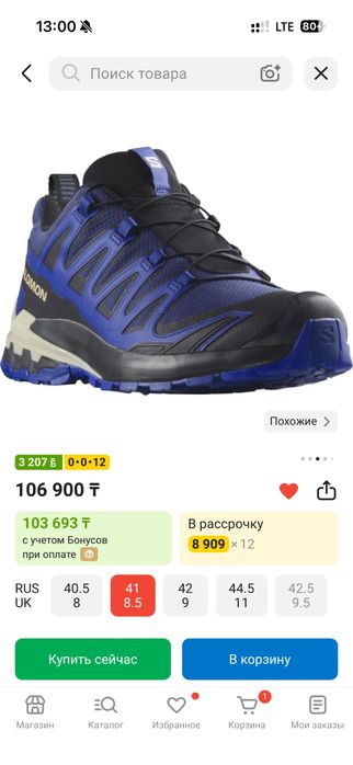 Кроссовки salomon xa pro 3d v9 gtx