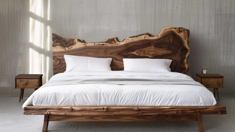 Дизайнерска спалня от масивна дървесина по поръчка