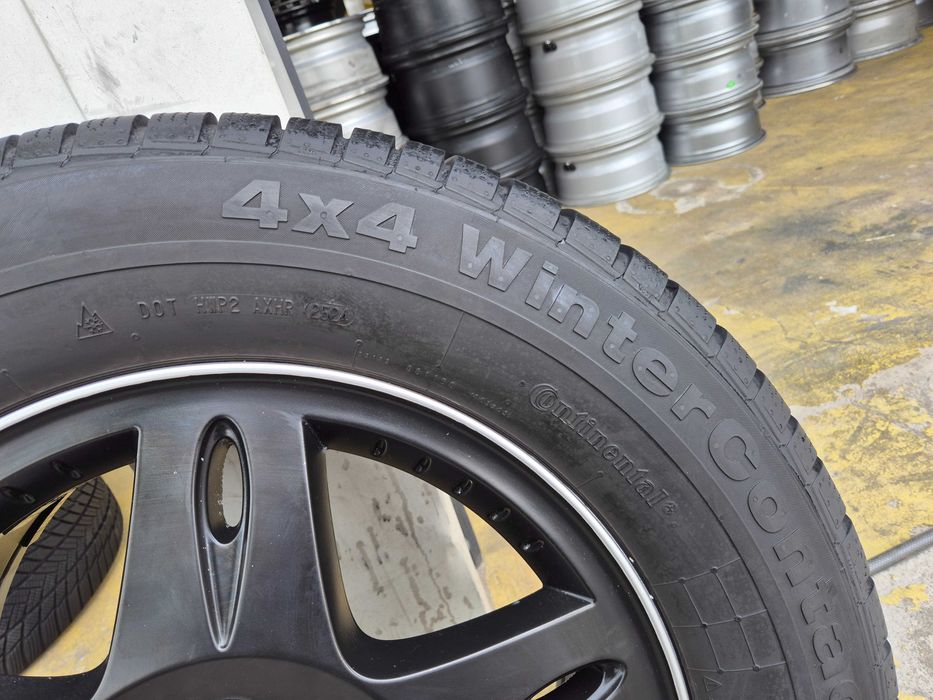 4 ROTI Jante + Anvelope M+S - 265/60/18 - 5x130 - OEM Mercedes G-Class W463 - Continental 2024 + Senzori Presiune OEM