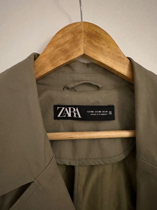 Trench, femei, Zara, XS, kaki