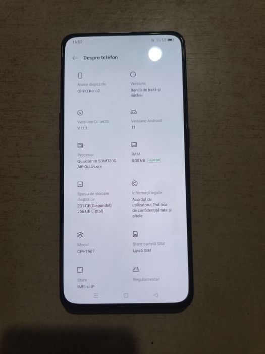 Oppo Reno2 256GB Luminous Black