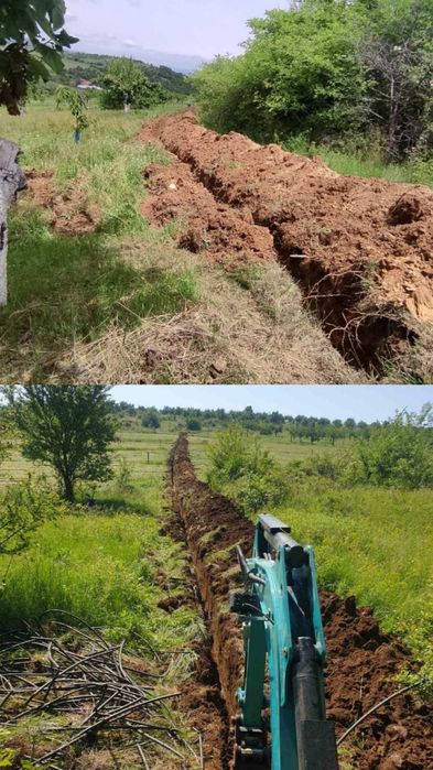 Услуги с мини багер, бобкат, трамбовка и самусвал!