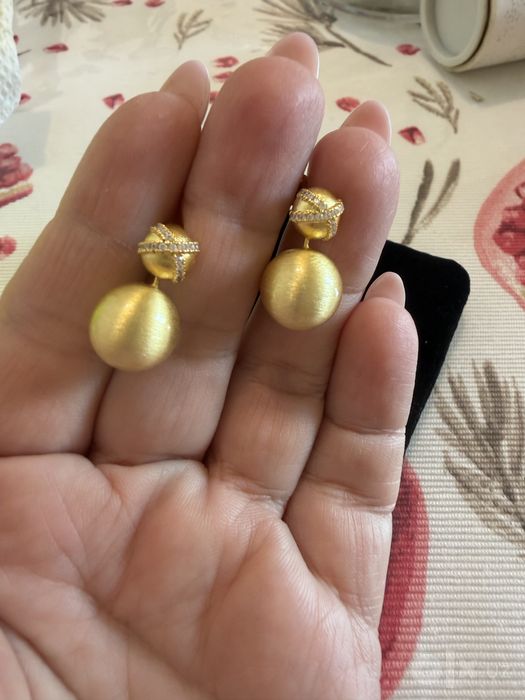 Эффектные серьги в итальянском стиле