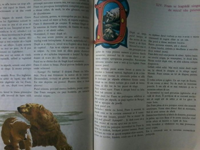 Fram ursul polar - de Cezar Petrescu,editura Ion Creanga Bucuresti