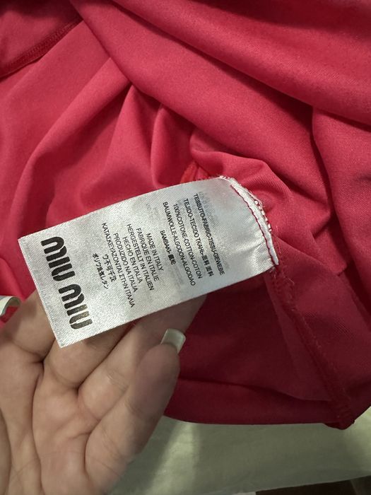 Шифонена midi рокля Miu Miu