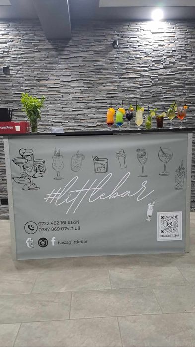 Bar cocktail / tort shoturi / panouri foto / aranjament biserica