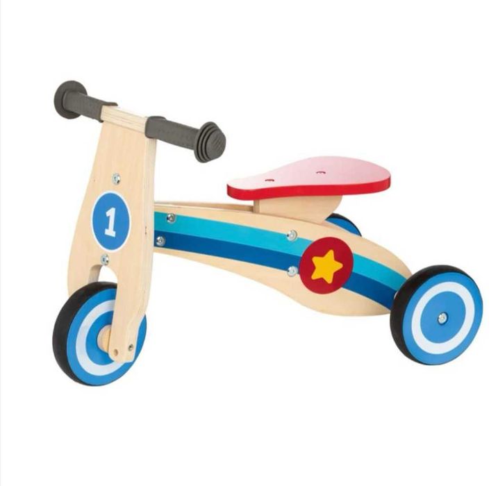 Дървена триколка без педали