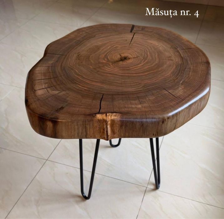 Masute de cafea unice din lemn de nuc!