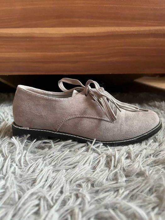 Pantofi femei casual culoare gri marime 36