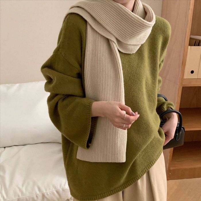 Женский джемпер, свитер оверсайз