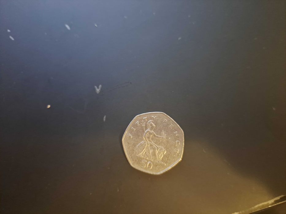 Moneda Regina Elisabeta 1997 50 Pence