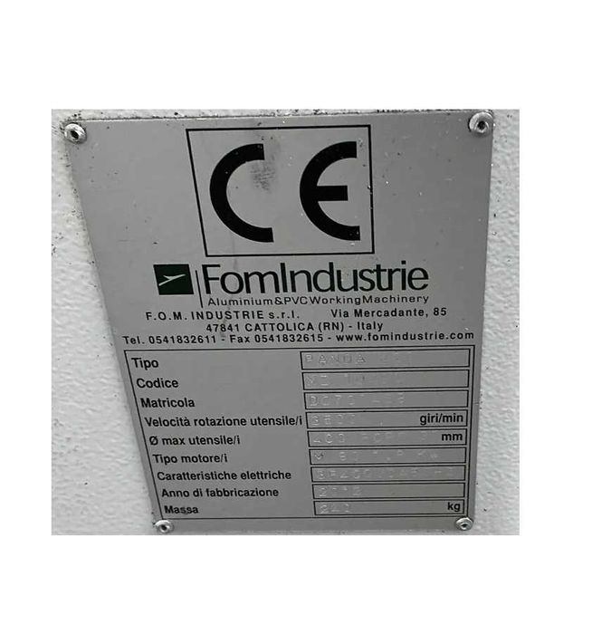 Mașină Automată de Debitat Profile ALUM&PVC (Q400) - FOM INDUSTRIE