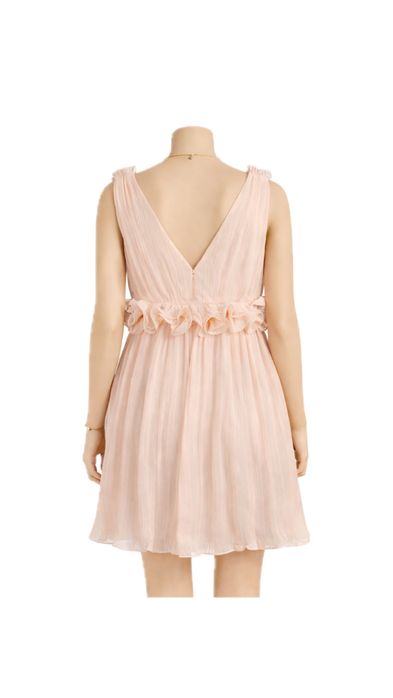 rochie eleganta scurta bufanta florala de ocazii